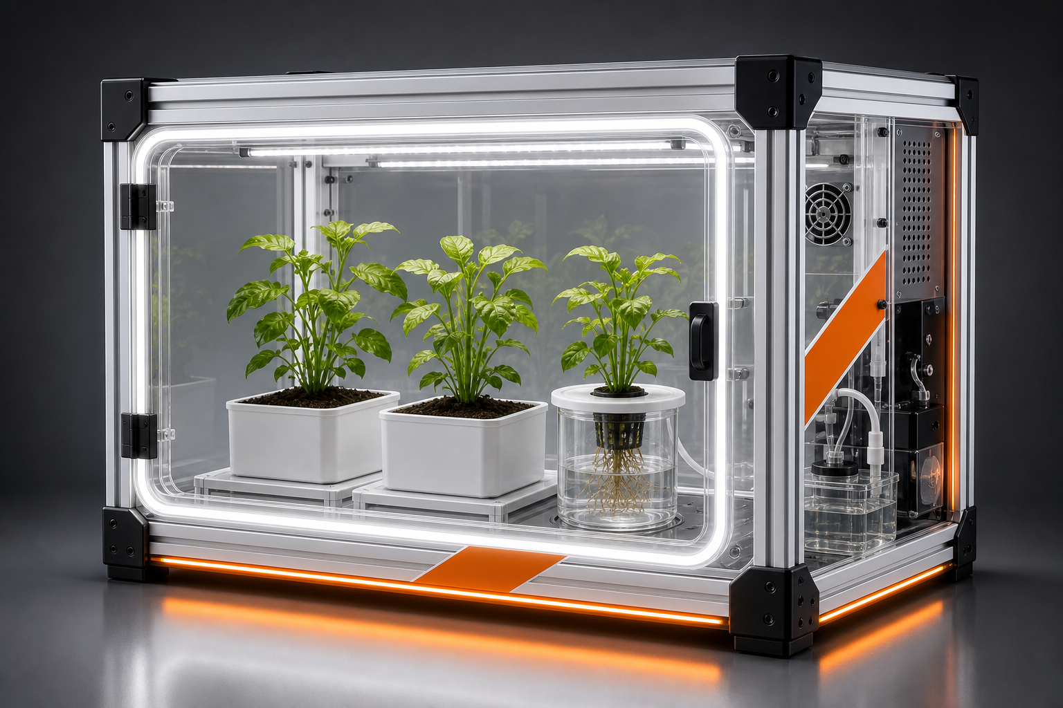 AI生态工坊透明植物观测硬件